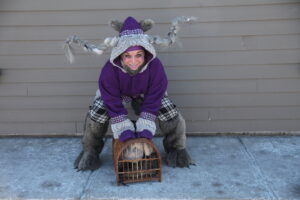 Personnage l'enfant-loup - hiver